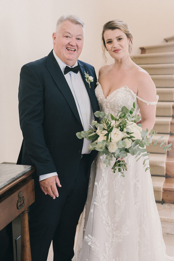 Father of the bride by destination wedding photographer 