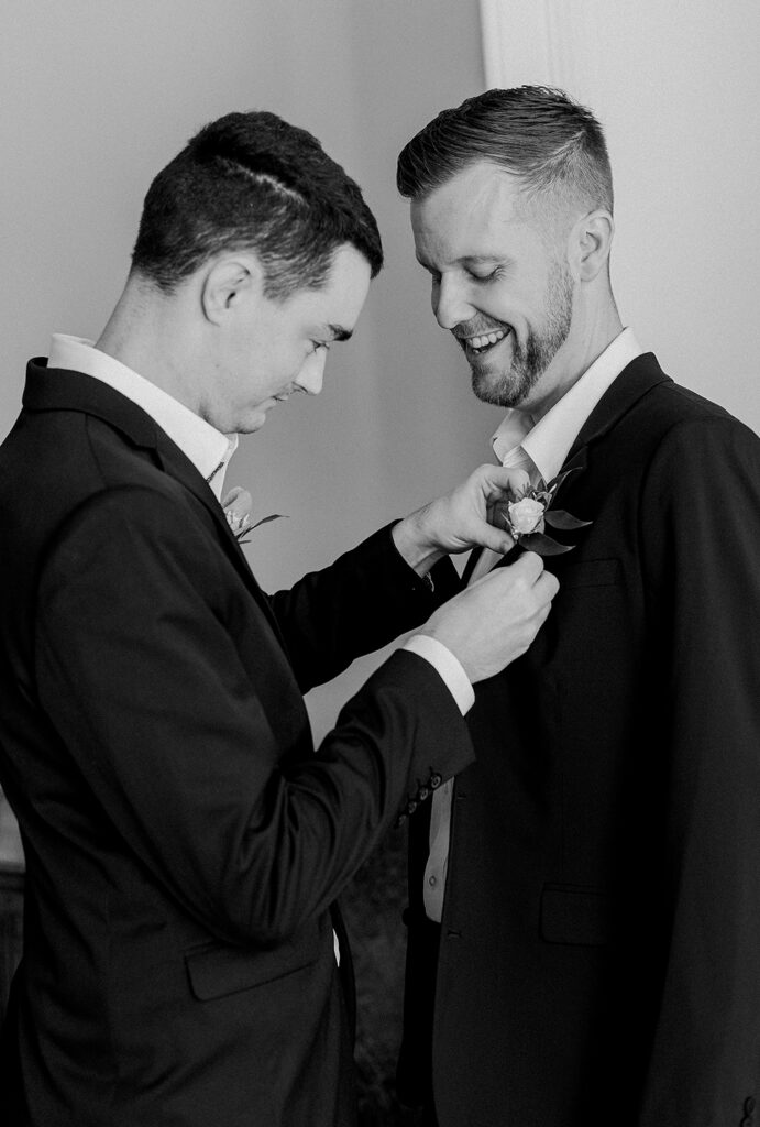 groom getting ready photos