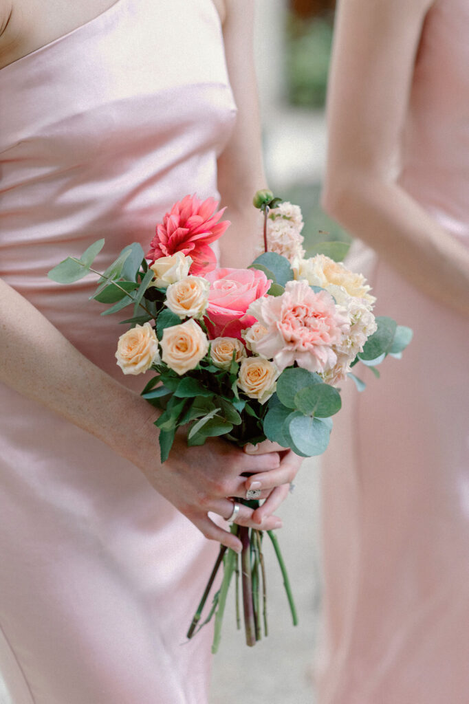Colourful wedding bouquet
